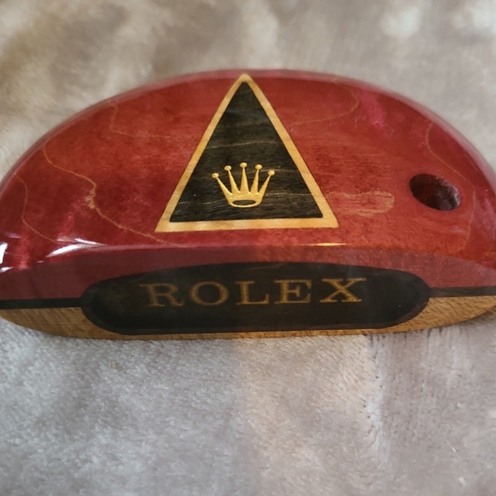 Rolex handcrafted wooden putter